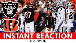 WORST IN THE NFL! Raiders vs. Bengals INSTANT Reaction + Luke Getsy & Antonio Pierce | NFL Week 9