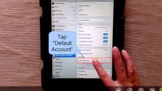 How To Change Default e-Mail Account (iPad) - by Turner Time Management
