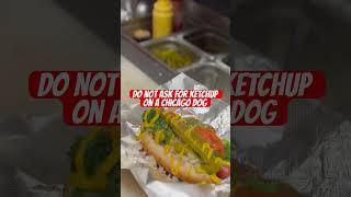 Ketchup on a Chicago Hot Dog #crime #food #chicago