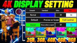 Display Setting Free Fire || Pro Player display Setting Free Fire 2024 || Free Fire Settings