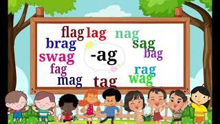 Word Family -ag | Family words -ag | Family words