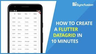 How to Create a Flutter DataGrid in 10 Minutes