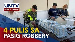 4 Pulis na sangkot sa robbery incident sa Pasig, kinasuhan na