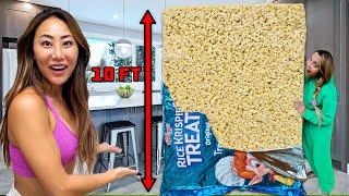 WE MADE THE WORLD'S BIGGEST RICE KRISPY TREAT!!