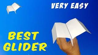 best paper plane - how to make a paper airplane glider that flies far easy