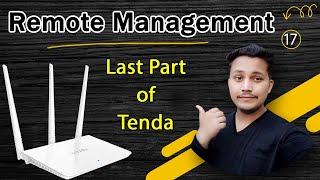 LAN Parameters,  Remote Web Management, Date & Time & Device Management in Tenda Router