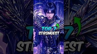 Top 7 Strongest characters in Throne of Seal : Long haochen × Donghua : anime oi #shorts