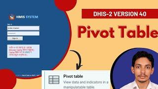 Pivot table in DHIS-2 Version 40 #DHIS2 #healthstatistics