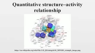 Quantitative structure–activity relationship