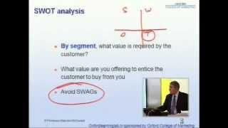 How To Create A Useful SWOT Analysis in Marketing - Malcolm McDonald The Oxford College of Marketing