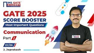 GATE 2025 Score Booster-Communication-2 | 3 Hrs Marathon | Jeprakash Sir