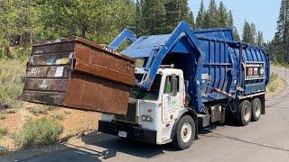 SoCalGarbageTrucks in a Peterbilt 310 Maxon Front Loader