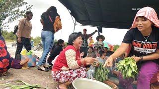 Detik-detik Kerasukan roh penunggu lokasi area, suku dayak, warga handiwung, ritual tolak bala,