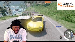 ESCAPE THE FLOOD WITH @Agent00everything… HILARIOUS lmaooo | BeamNG.Drive