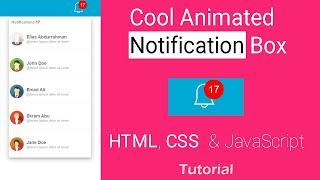 Cool Animated Notification Box - HTML and CSS