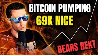 LETS GO! BITCOIN PUMPING BEARS REKT LIVE CRYPTO TRADING