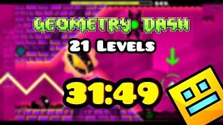 Geometry Dash - Any% WORLD RECORD in 31:49.41