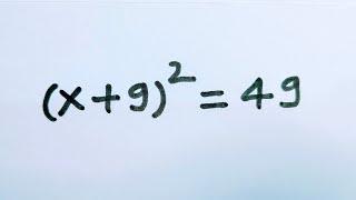 (x+9)² = 49 | A Basic Algebra Math Problem Many will get WRONG! | Solving Basic Algebra Math Problem