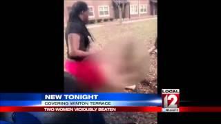 Two women stripped and viciously beaten caught on video