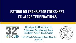 [SIICUSP 2024] Estudo do Transistor Forksheet em altas temperaturas