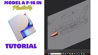 How to surface model a F-16 in Plasticity CAD.  Plasticity tutorial