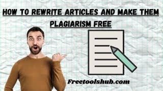 Article Spinning How To Rewrite Articles 2021 Best Article Spinner