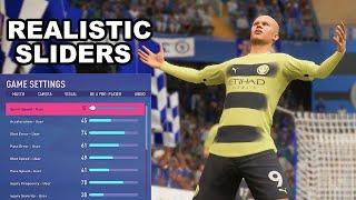 FIFA 23 Realistic Sliders Player Career Mode Sliders + Gameplay