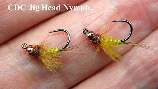 Tying a CDC Dark Pardo Jig Head Euro Nymph by Davie McPhail