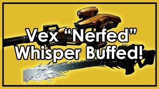 Destiny 2: Exotic Weapon Update - Vex "Nerfed", Whisper & DARCI Buffed!