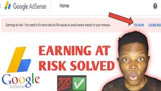 How to Fix Google AdSense Earnings at Risk | Ads.txt File Issues Fix in WordPress