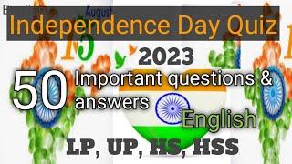 Independence day quiz in English 2023 / Quiz on independence day English