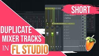 CHEAT TIP! How to duplicate mixer tracks in fl studio #shorts