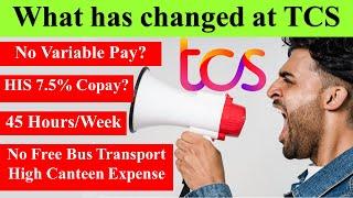 Important! TCS Changed Policies For FY24-25 | HIS Copay, Canteen, 45 hours per week #tcs #infosys