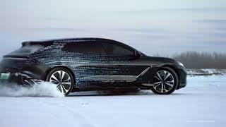 Denza Z9 GT electric wagon havign fun on snow in China