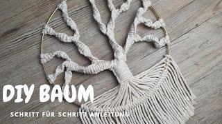 DIY Makrameebaum - einfache Schritt für Schritt Anleitung (Link unten)