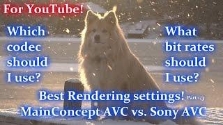 Best render settings in Sony Vegas 14 - What codec to use? (Part1/3)