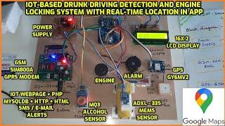 IoT-based Drunk Driving Detection & VehicleEngine Locking System with Real-TimeLocation️ in App