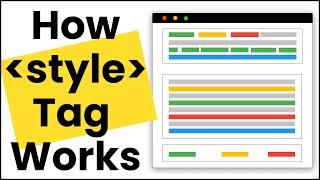 Master How To Use  Style Tag and Style Tag With Media Attribute in HTML