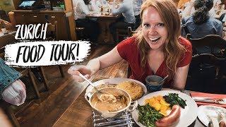 Zurich FOOD TOUR! Delicious Swiss Food + World’s Oldest Vegetarian Restaurant! (Zurich, Switzerland)