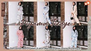 SHOPEE HAUL ONE SET PIYAMA TIE DYE TERMURAH 60RBAN SEMUA WARNA LENGKAP | DAILY WEAR TERLARIS