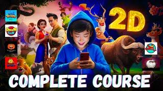 2D Animation Complete Course For Beginners 2024 | Phone Pr Cartoon Banao Ab #animation