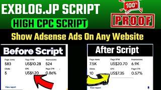 Exblog Jp High Cpc Script Free | Run Google Adsense Ads On Any Website | EXblog jp Adsensse Loading