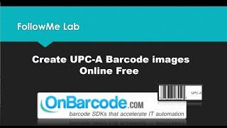 Free Online UPC-A Barcode Image Generator