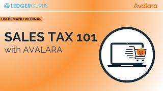 Sales Tax 101 with Avalara