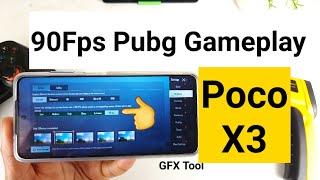 Poco x3 90fps pubg gameplay using GFX Tool