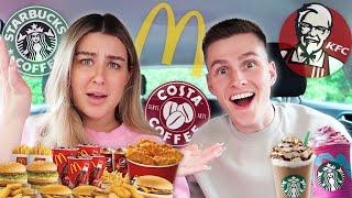 Letting The Person IN FRONT Of Us Decide What We EAT For 24 HOURS!