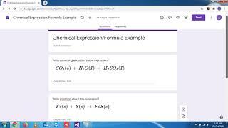 Google Form - Add Advance Chemical Formula/Expression (Part -4)