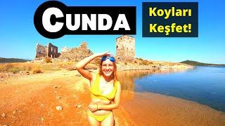 CUNDA Adası PATERİÇA Koyu Ücretsiz Plajlar, Gizemli ADALAR - Ayvalık