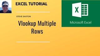 Vlookup example. Return multiple rows with a Vlookup in Microsoft Excel.