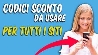 Come Avere CODICI SCONTO per tutti i Siti Web (Reale)